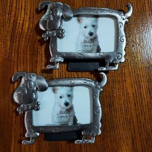 Dog Doggie Photo Frames - 2 each